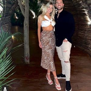 Princess polly beige midi skirt